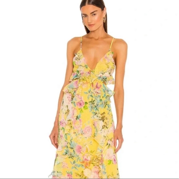 Rococo Sand X Revolve Calla gown NWT - Picture 3 of 6